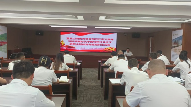 【主題教育】置業(yè)公司各黨支部組織召開學(xué)習(xí)貫徹習(xí)近平新時(shí)代中國(guó)特色社會(huì)主義思想主題教育專題組織生活會(huì)