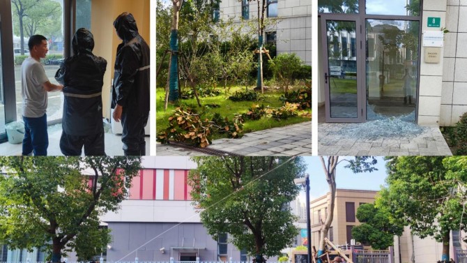 臺風(fēng)“貝碧嘉”和“普拉?！眮硪u! 甘建投商務(wù)廣場全力出擊、守護(hù)平安